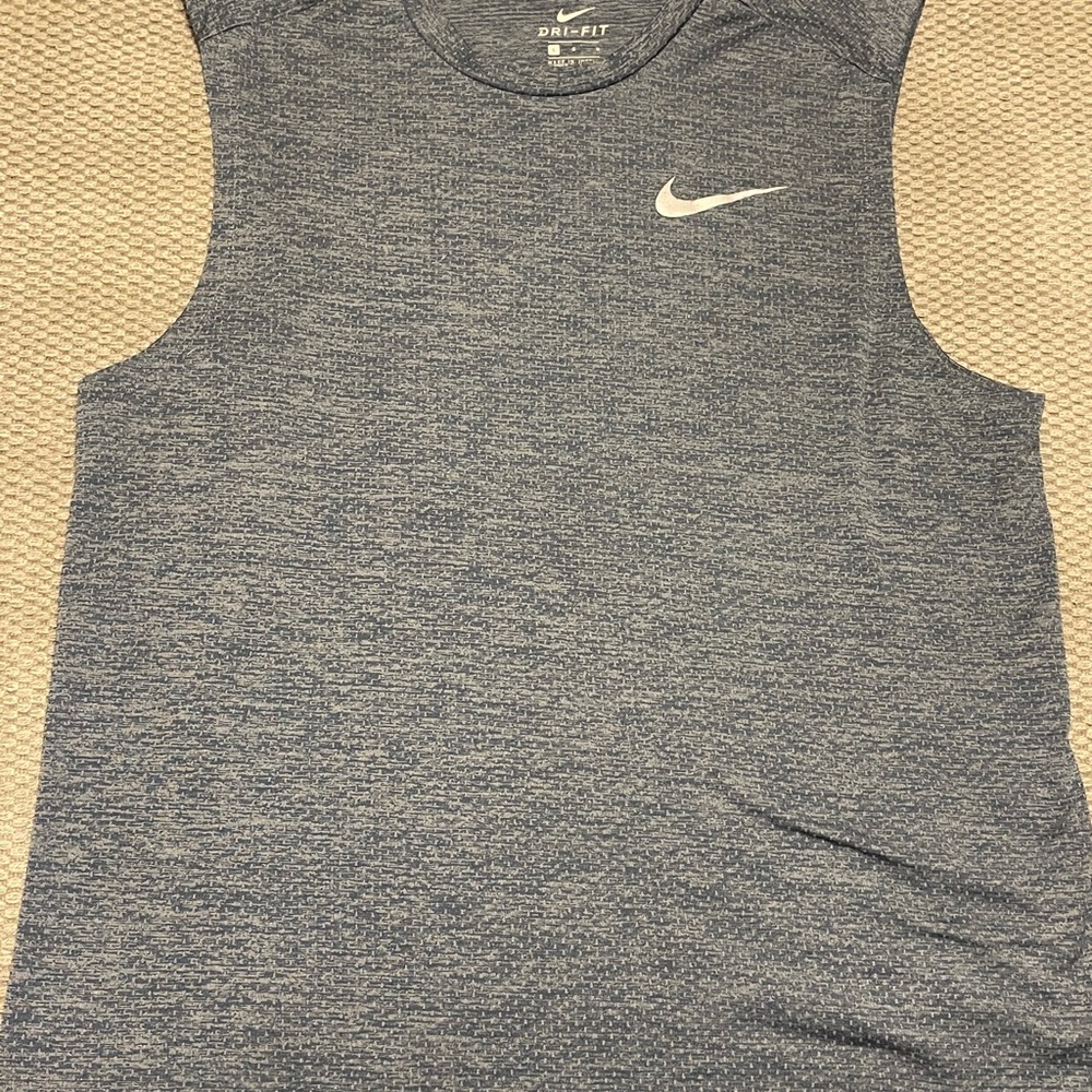 Dark Blue Running Nike Tank Top